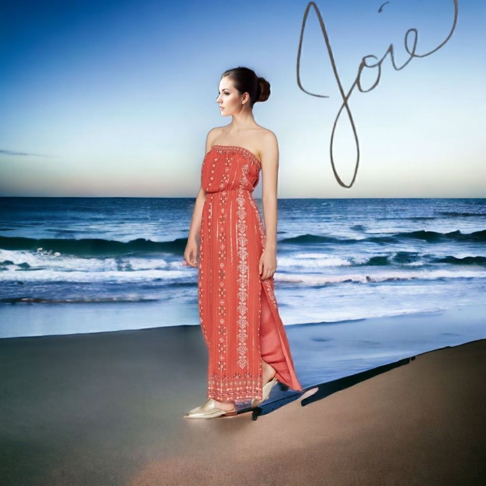 JOIE Silk Long Dress Salmon Color Sleevelessโ
Size: S LongโSummer